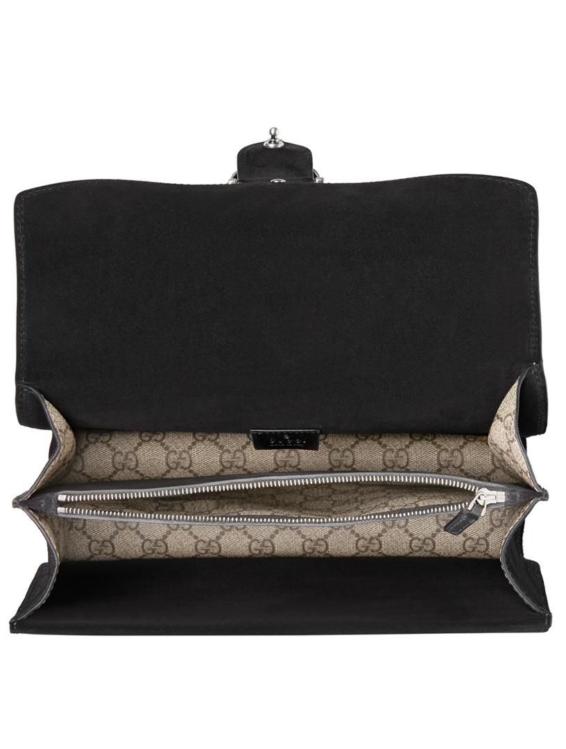 Dionysus Gg Supreme Small Shoulder Bag Black