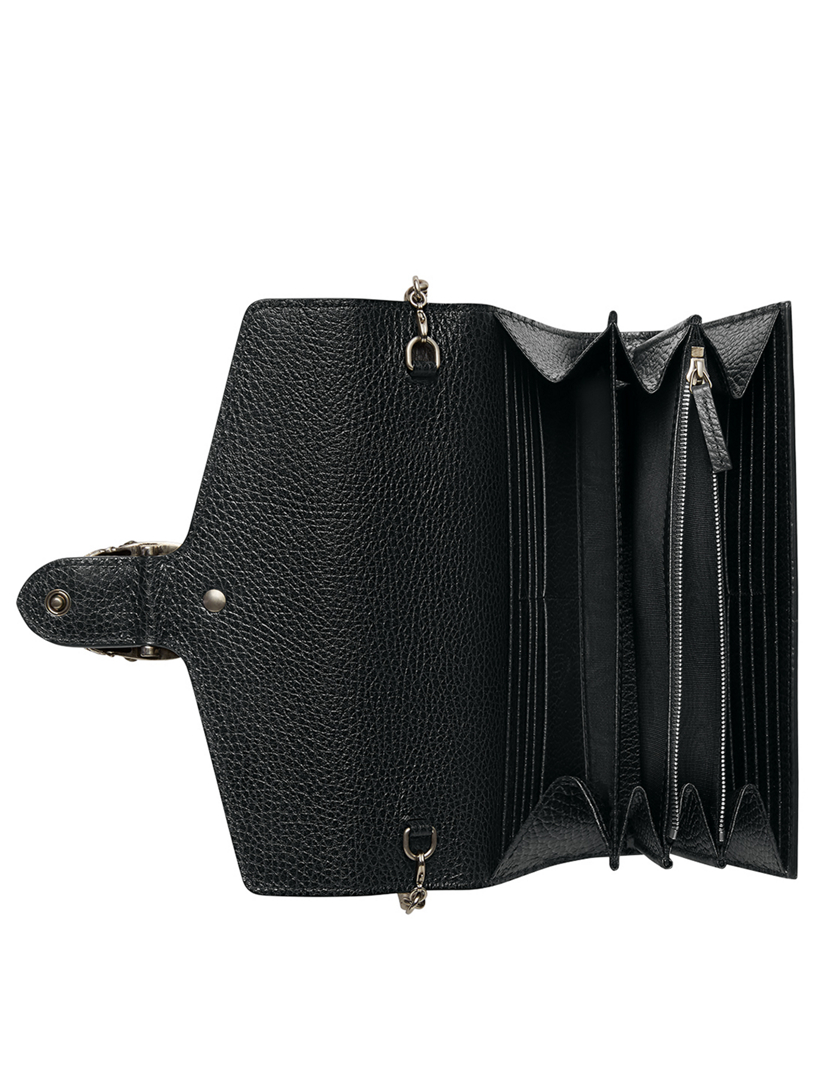 gucci dionysus leather wallet on a chain