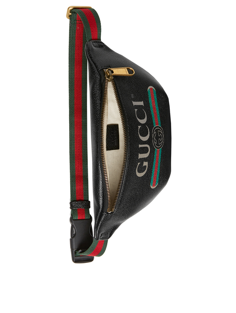 GUCCI Small Leather Belt Bag With Logo Print | Holt Renfrew Canada