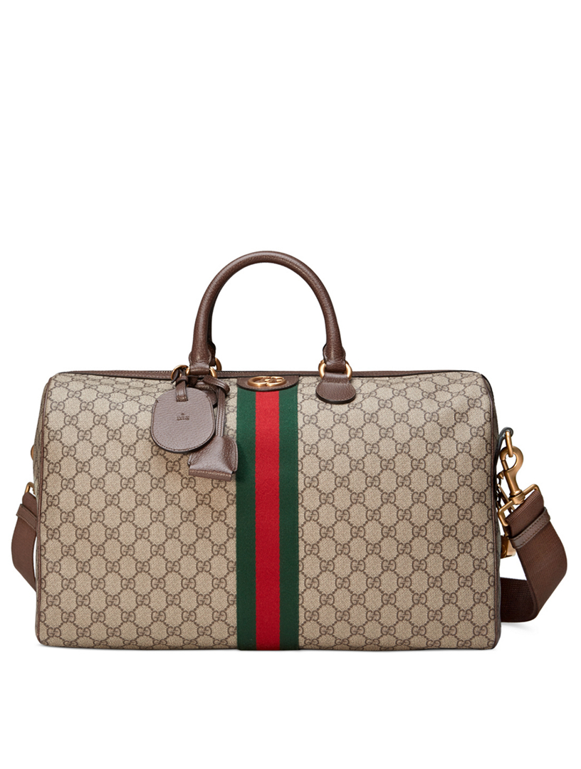 gucci supreme duffle bag