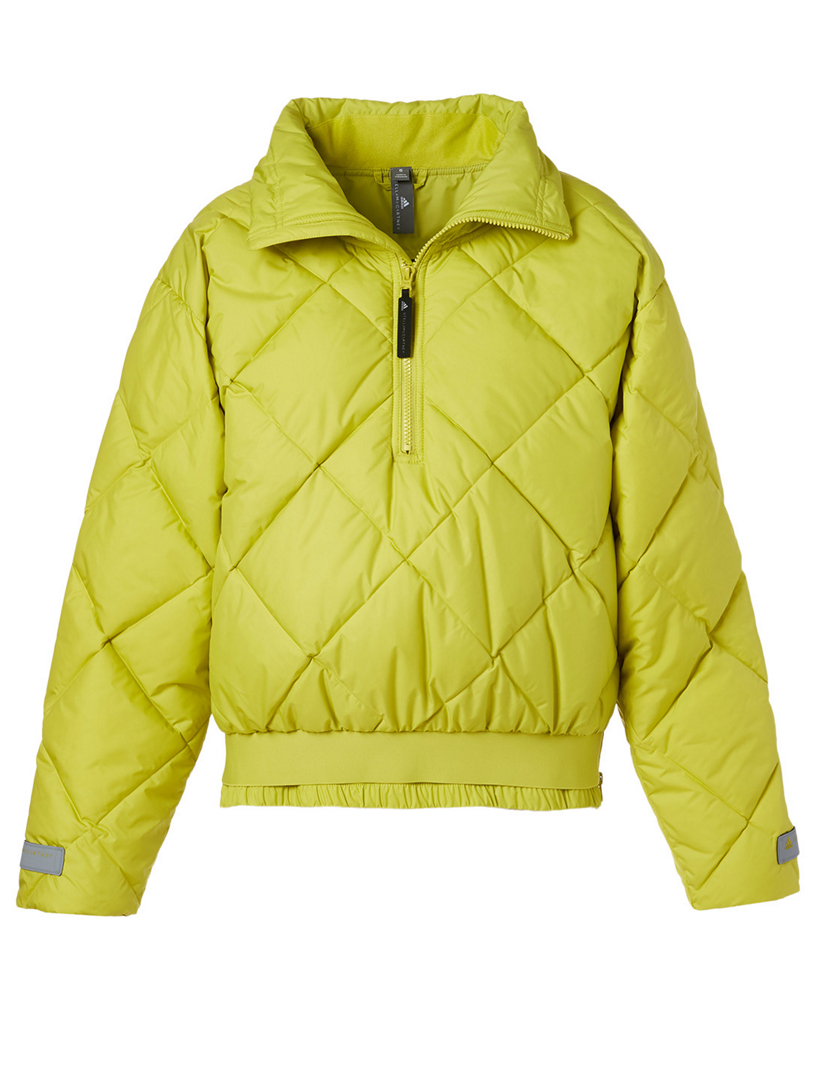 adidas yellow puffer