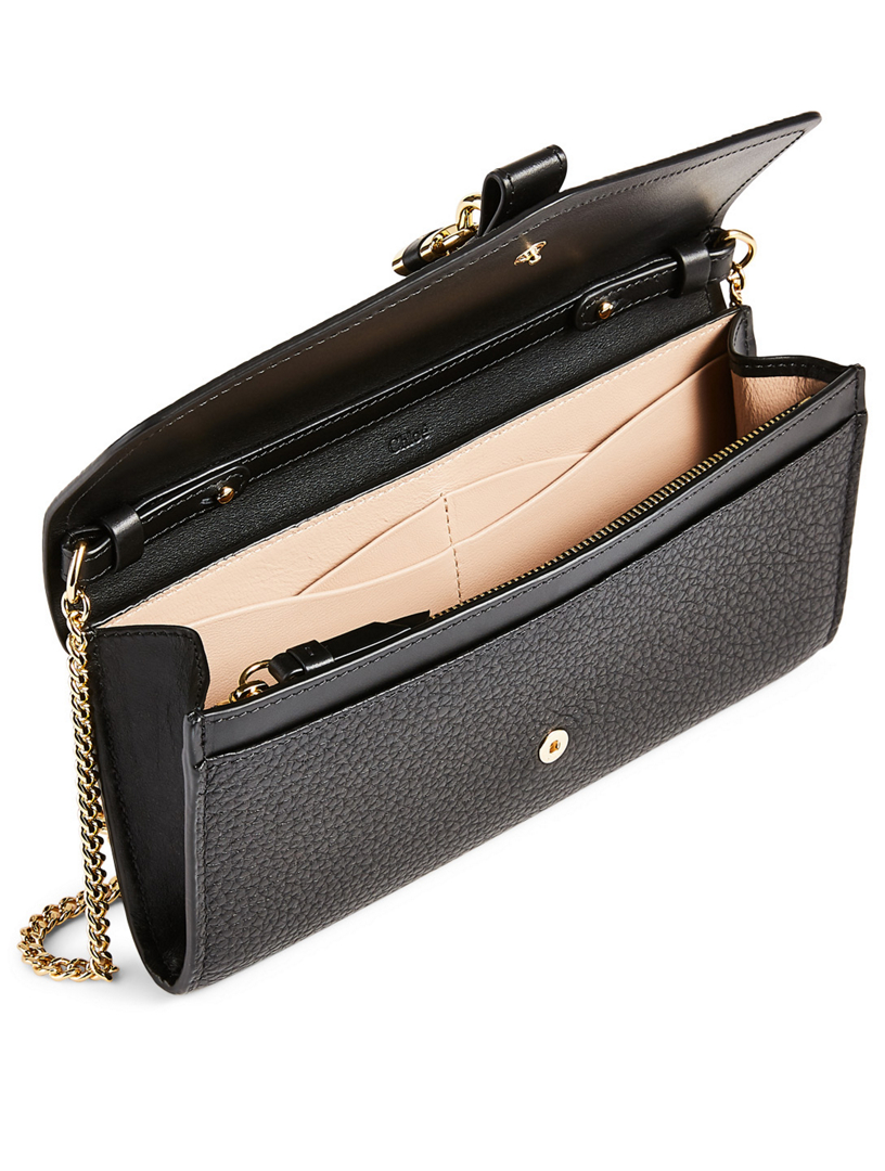 chloe black clutch bag