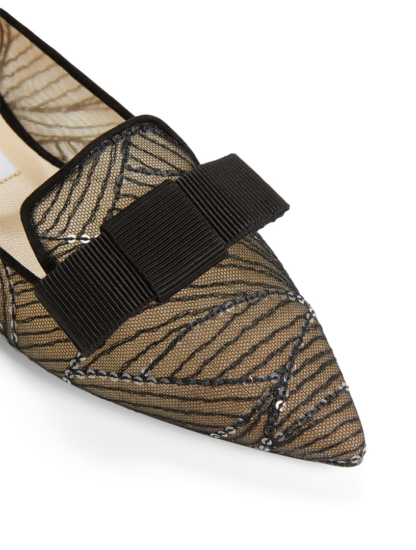 jimmy choo sequin flats