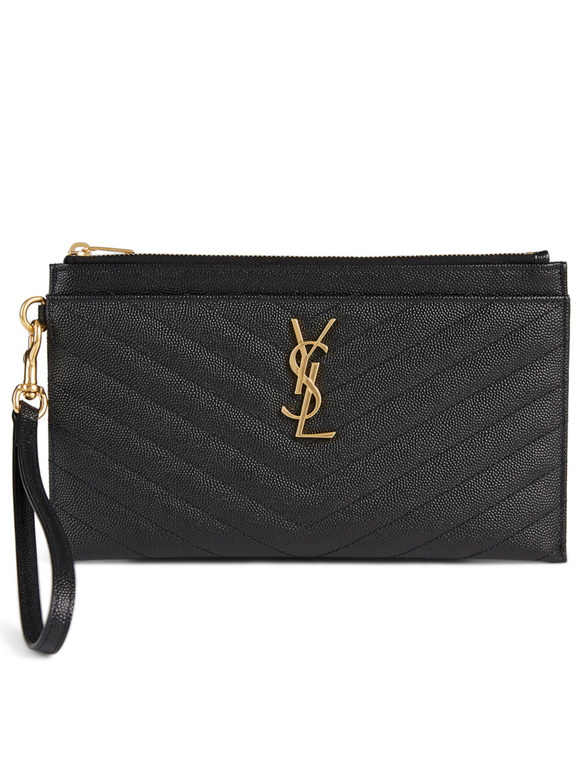 SAINT LAURENT YSL Monogram Leather 