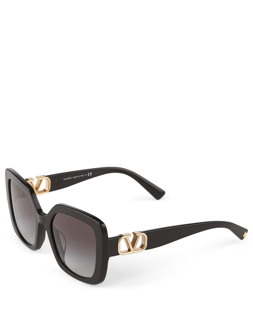 VALENTINO Square VLOGO Sunglasses | Holt Renfrew Canada