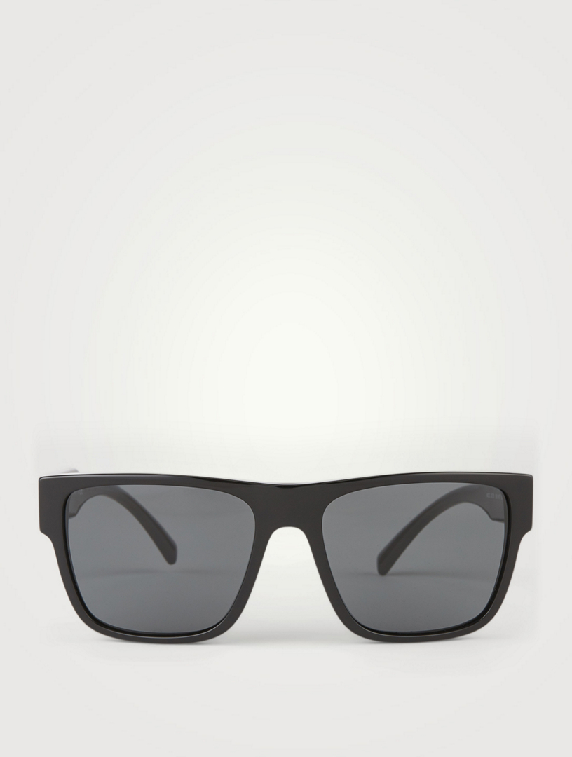 versace black square sunglasses