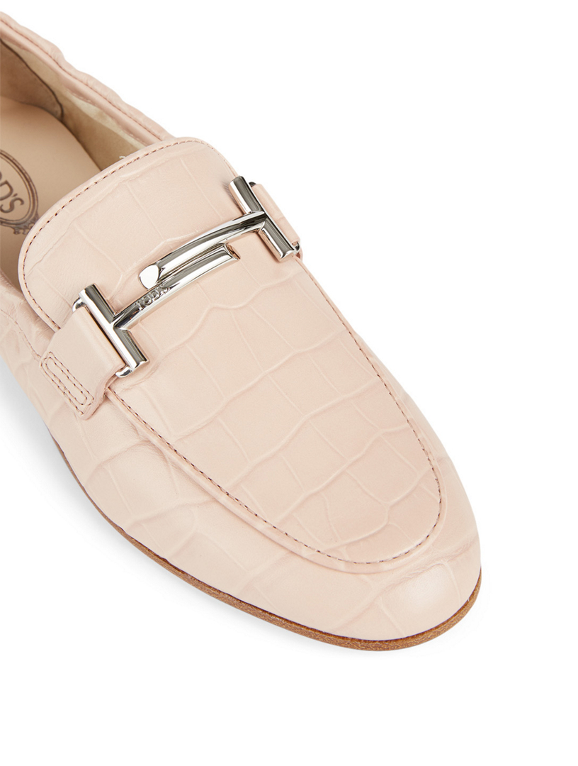 tod's crocodile effect loafers