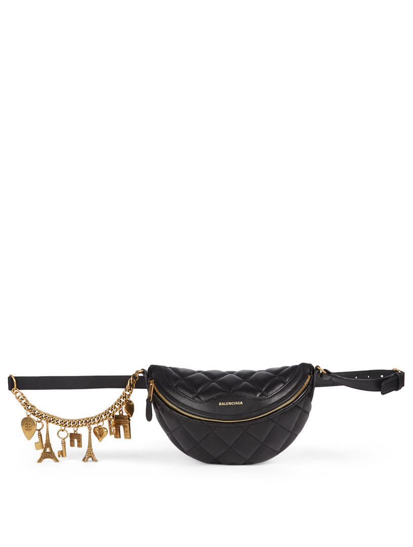BALENCIAGA Souvenir Leather Belt Bag With Charms | Holt Renfrew Canada