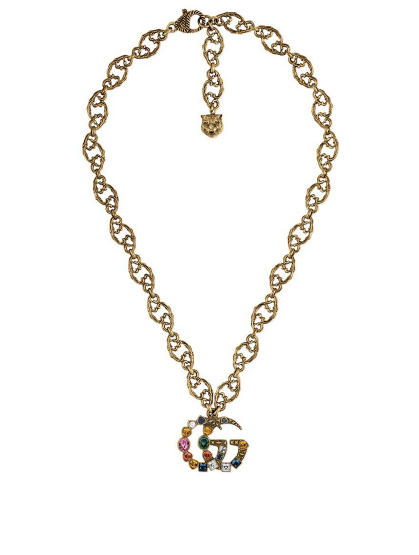 GUCCI Double G Necklace With Crystals | Holt Renfrew Canada
