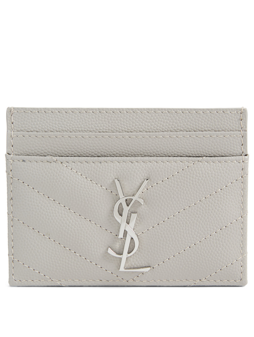 SAINT LAURENT YSL Monogram Leather Card Holder | Holt Renfrew Canada