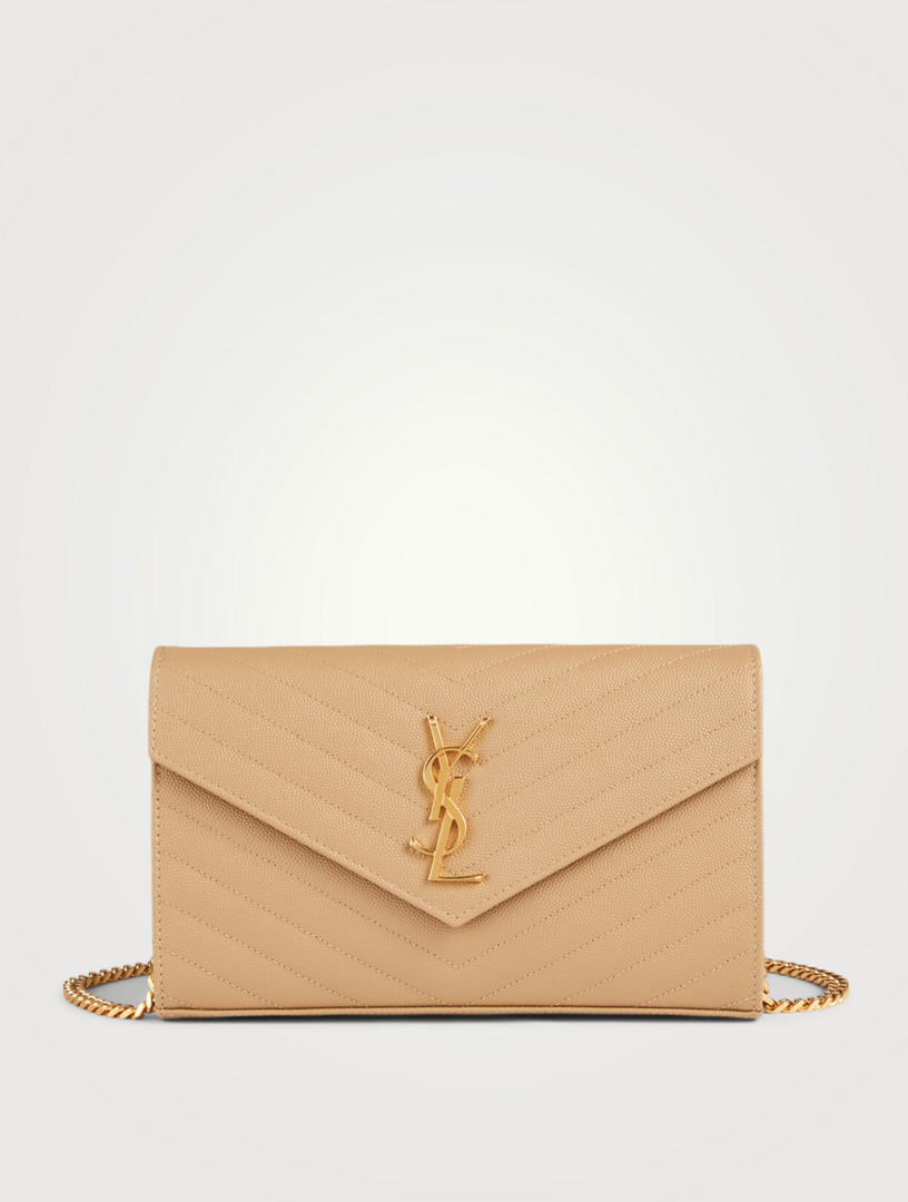 ysl monogram chain wallet bag