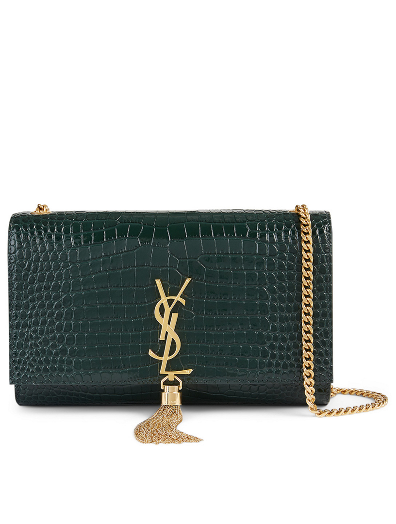 ysl croc chain bag