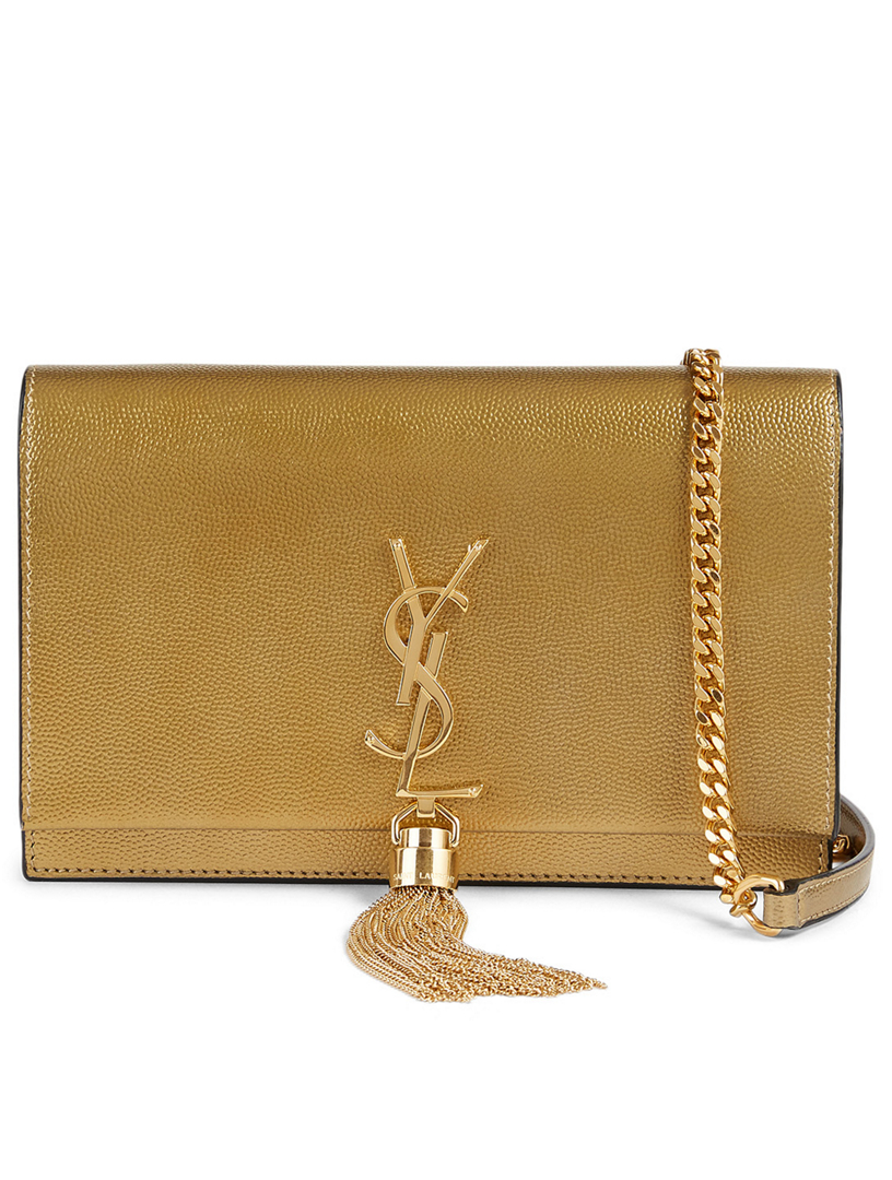 kate ysl monogram leather chain wallet bag