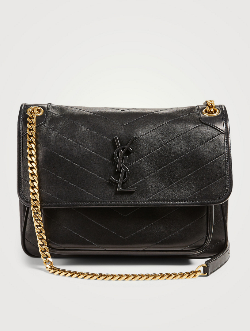 ysl leather shoulder bag