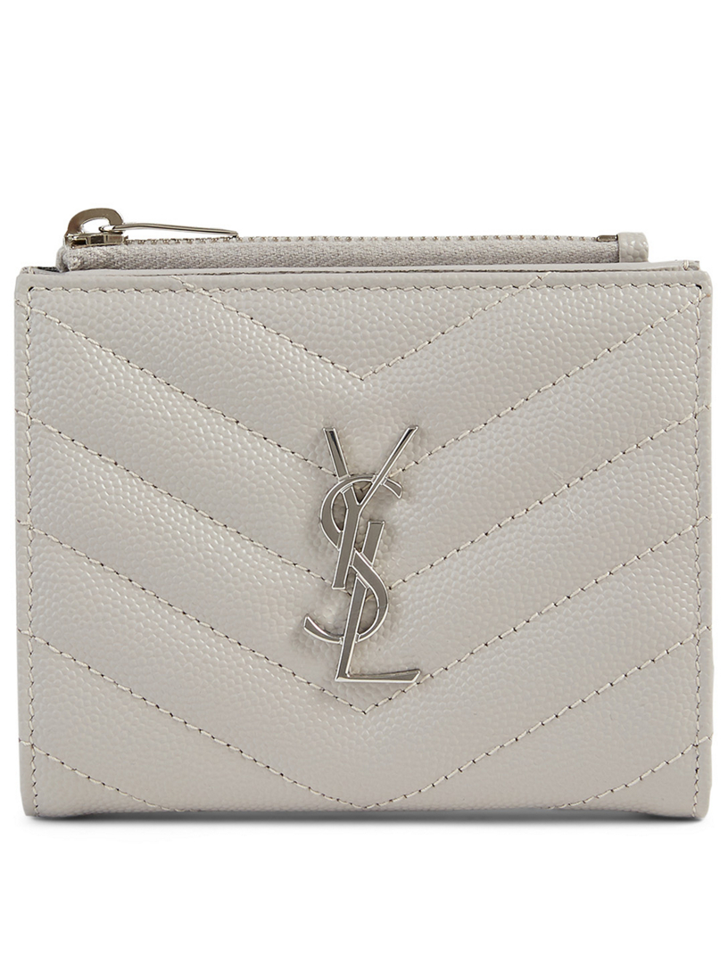 SAINT LAURENT YSL Monogram Leather Zipped Card Holder Holt Renfrew Canada