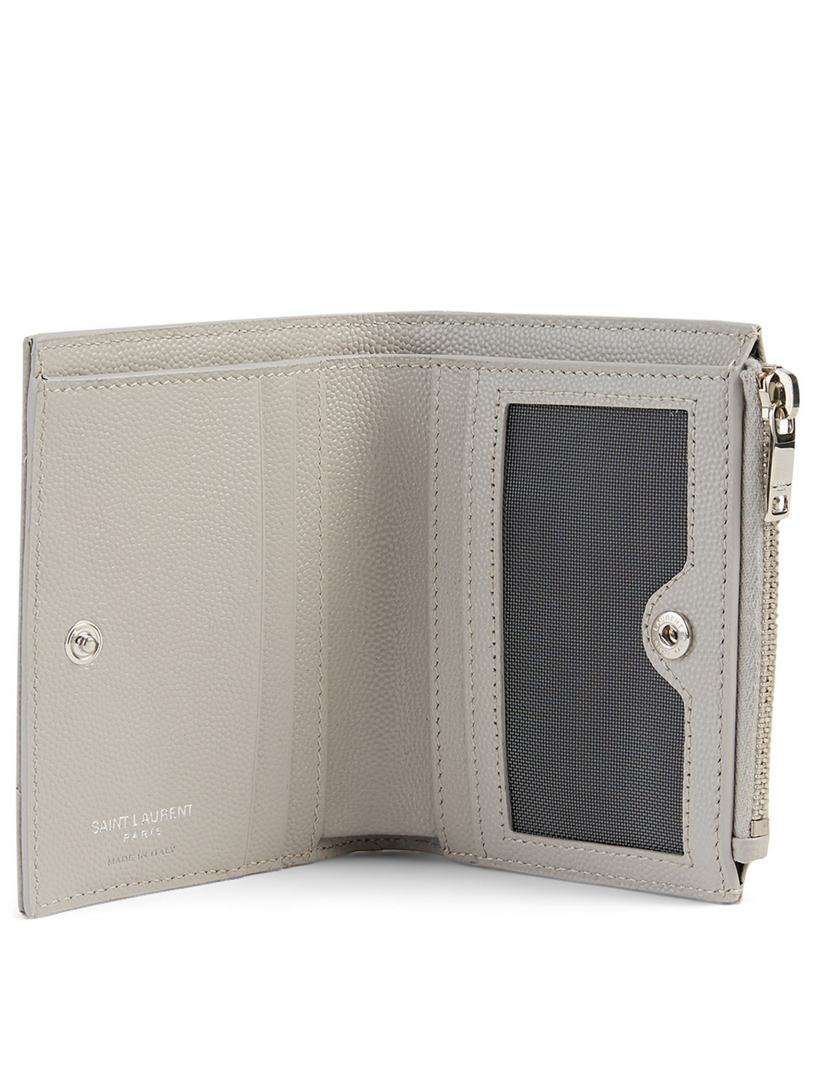 SAINT LAURENT YSL Monogram Leather Zipped Card Holder | Holt Renfrew