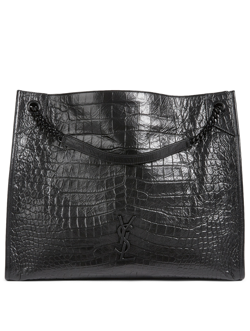 ysl niki crocodile embossed