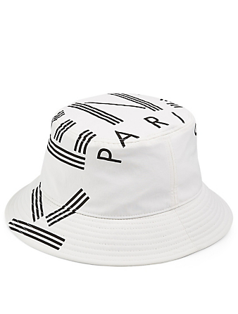 KENZO Chapeau cloche à logo Femmes Blanc