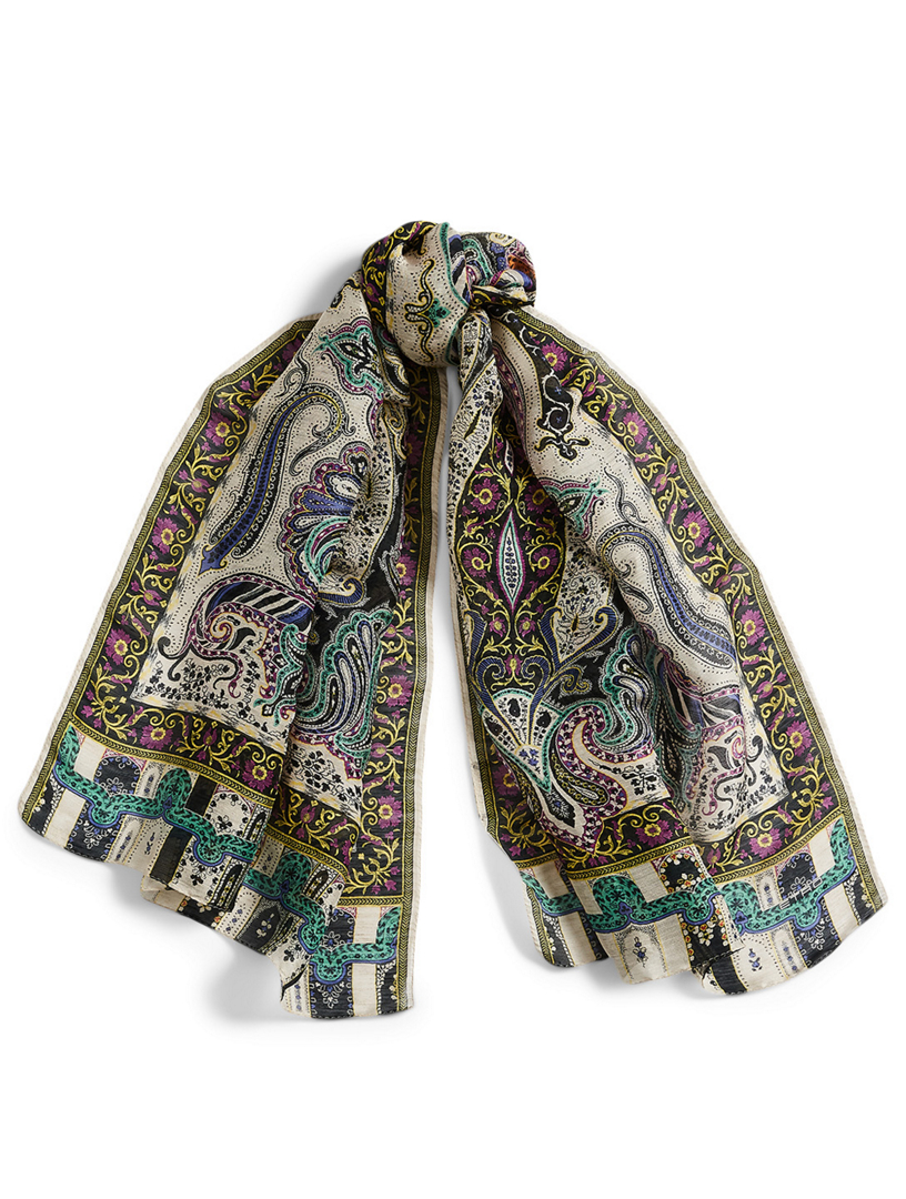 etro linen scarf