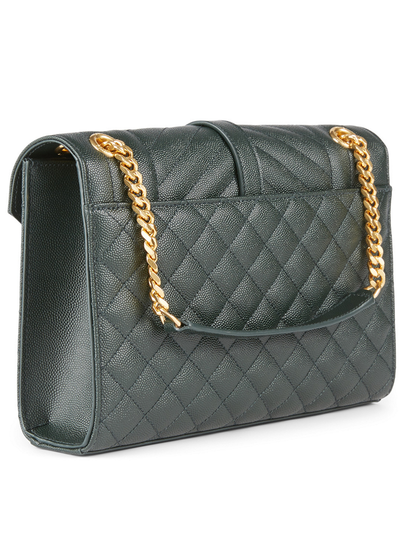 SAINT LAURENT Medium YSL Monogram Leather Envelope Bag | Holt Renfrew ...