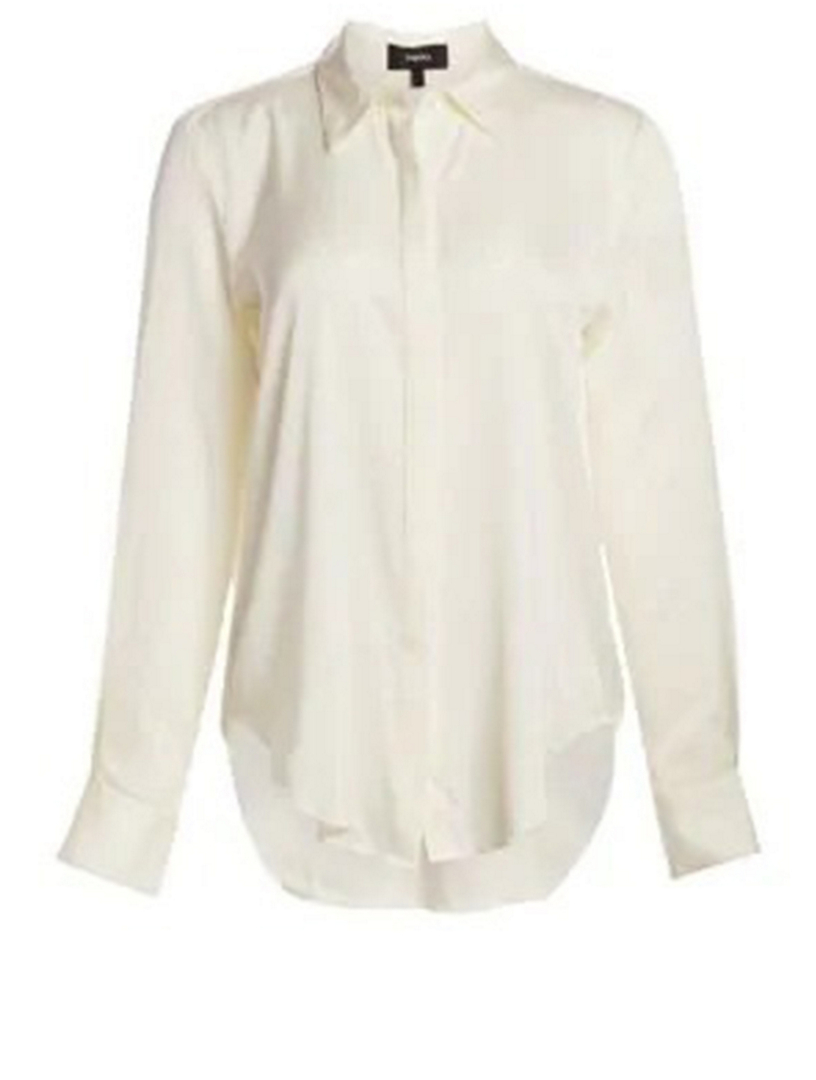 theory silk blouses