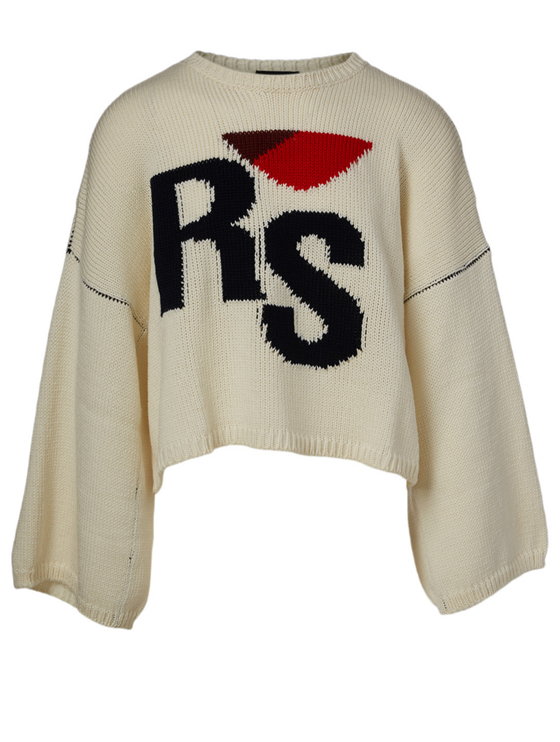 raf simons cropped knit
