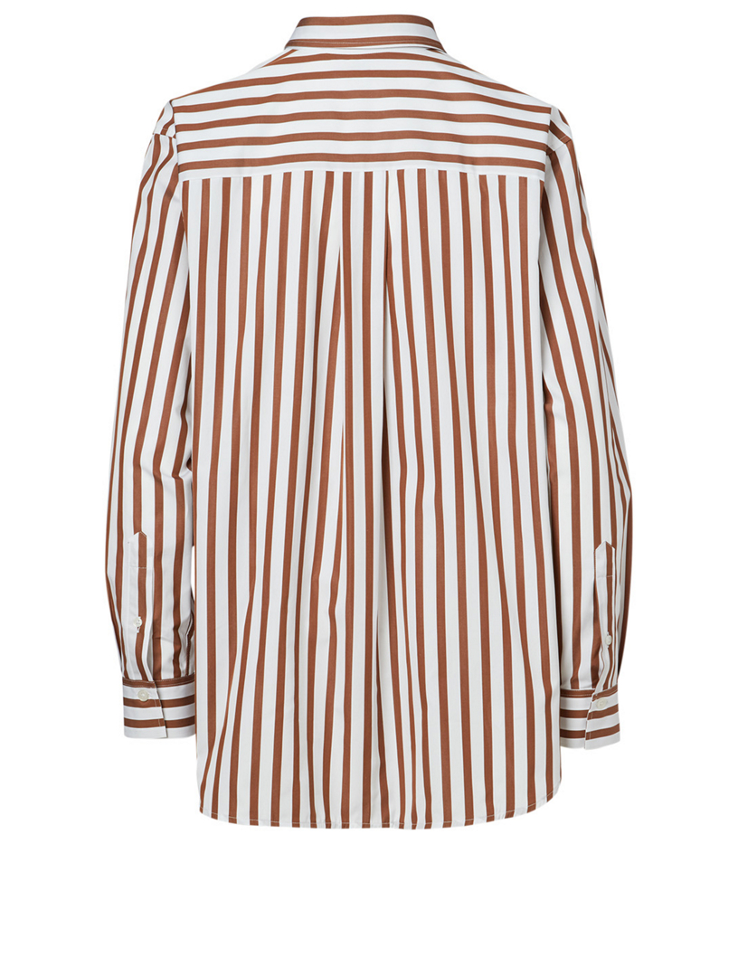 TOTÊME Capri Cotton Shirt In Stripe Print | Holt Renfrew Canada