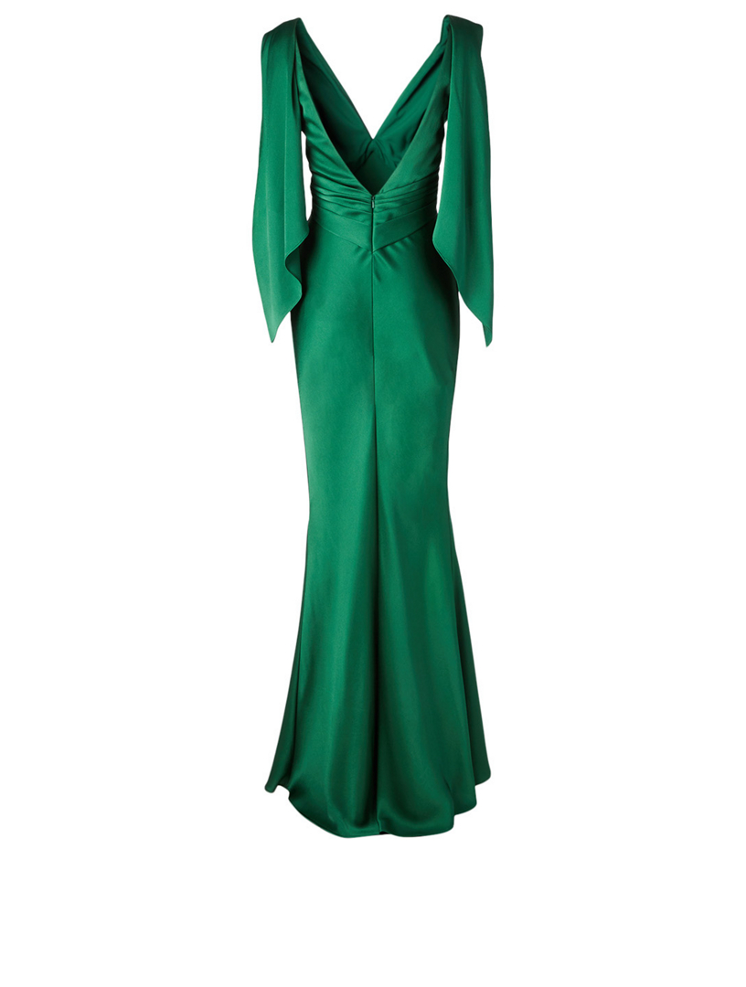 zac posen green dress
