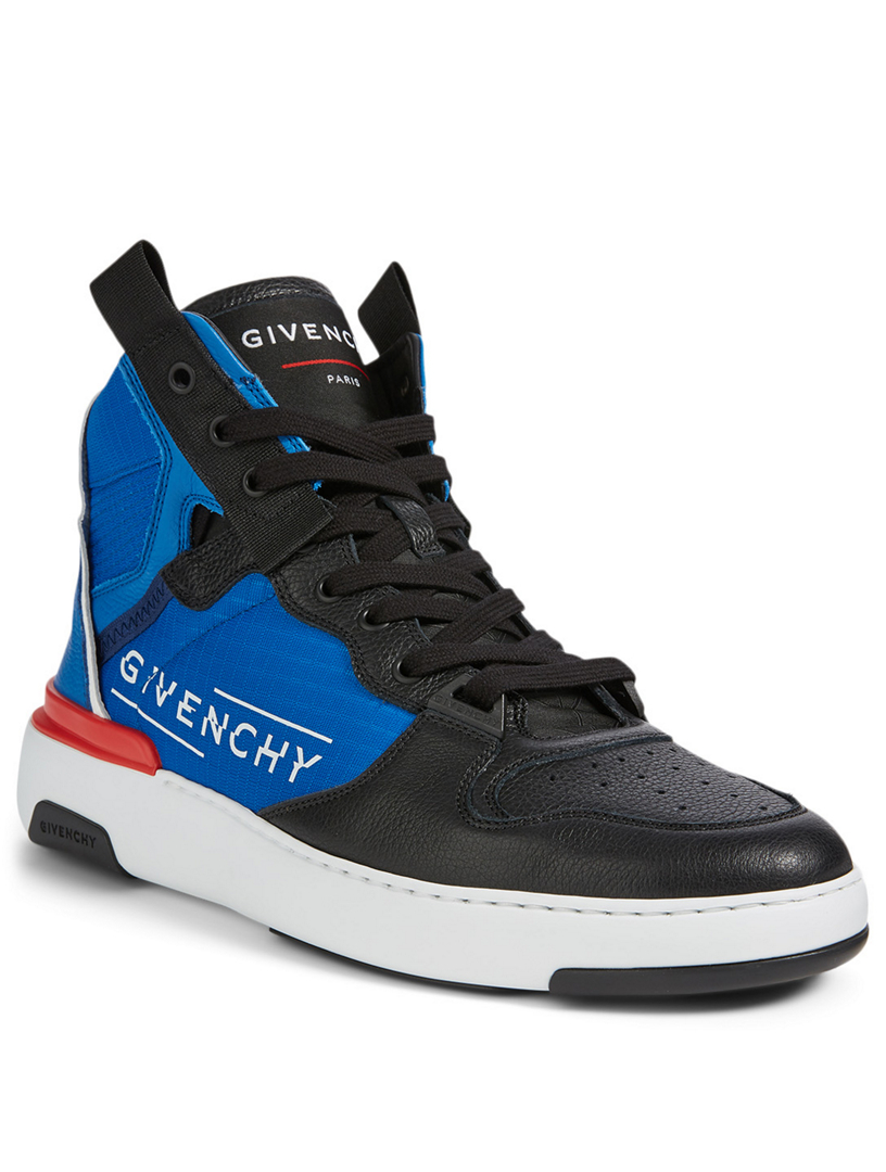 GIVENCHY Wing Leather And Nylon High-Top Sneakers | Holt Renfrew Canada