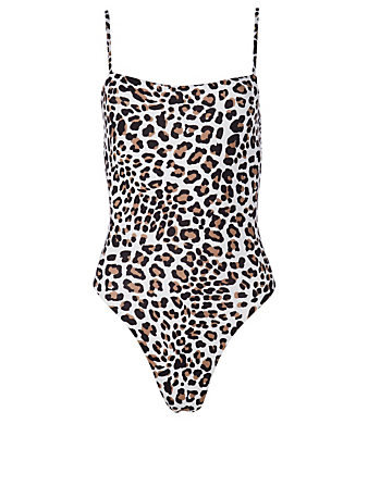 VITAMIN A Jenna One-Piece Swimsuit In Leopard Print Women's Multi