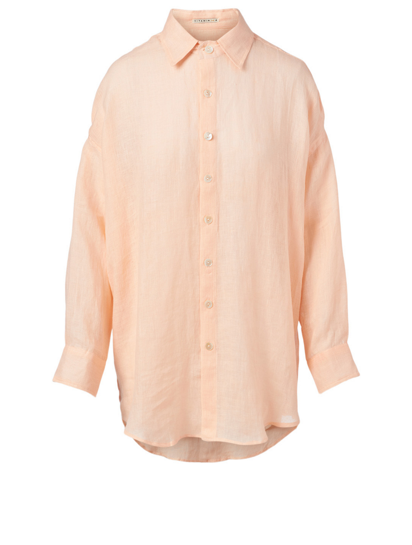 vitamin a linen shirt