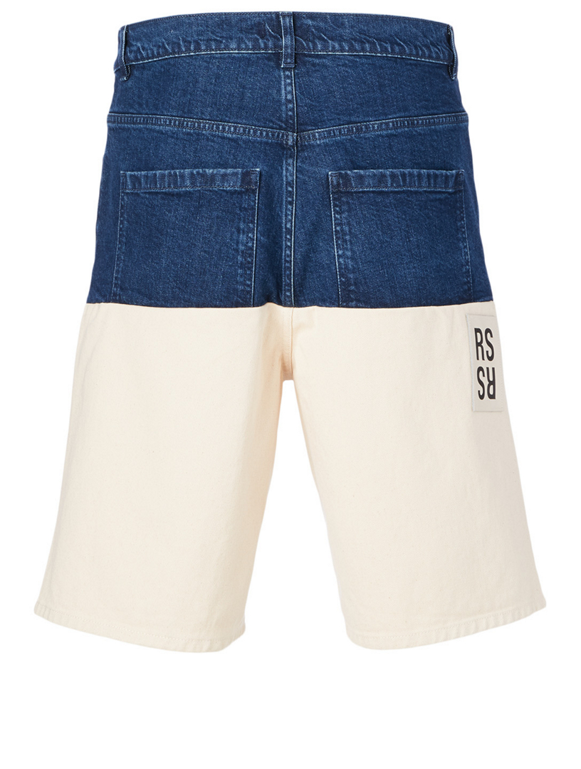 Wide-Fit Denim Shorts