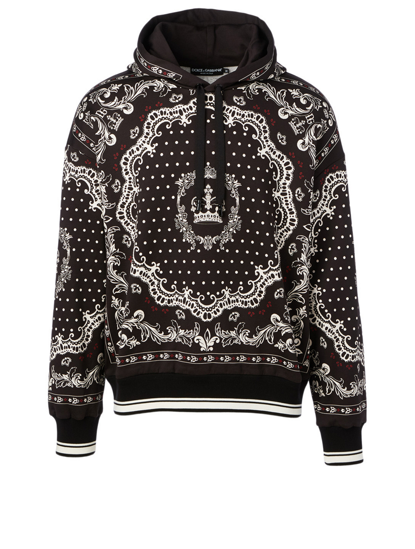 DOLCE & GABBANA Cotton Hoodie In Bandana Print | Holt Renfrew Canada