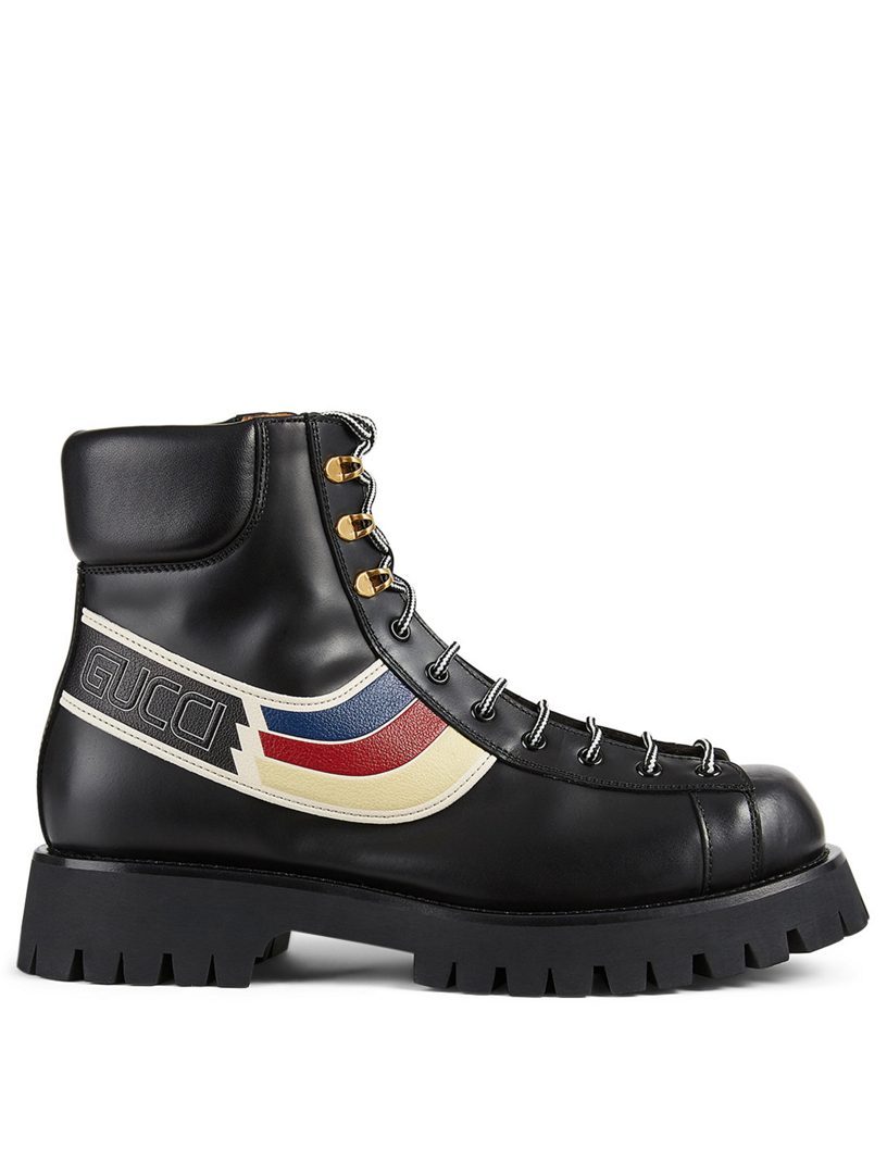 gucci lace up boots