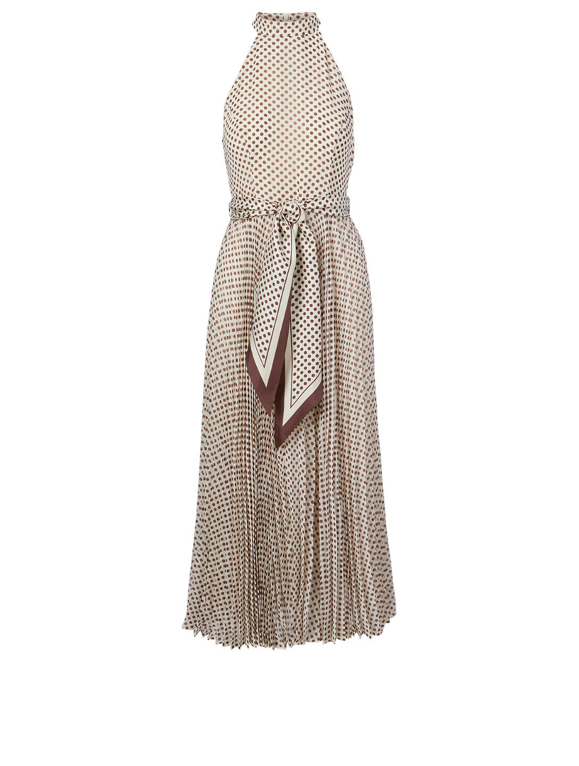 ZIMMERMANN Sunray Long Dress In Polka Dot Print Holt Renfrew Canada