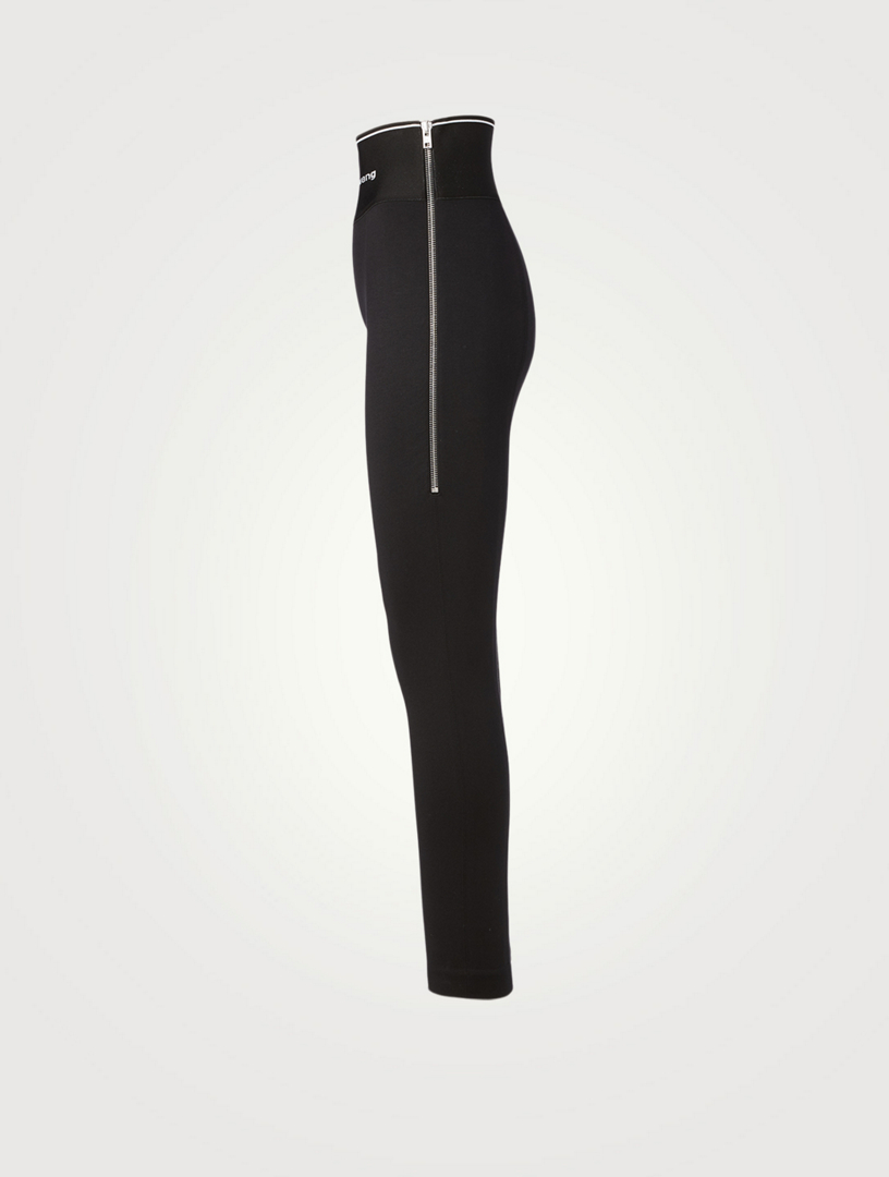 alexander wang logo elastic jumpsuit