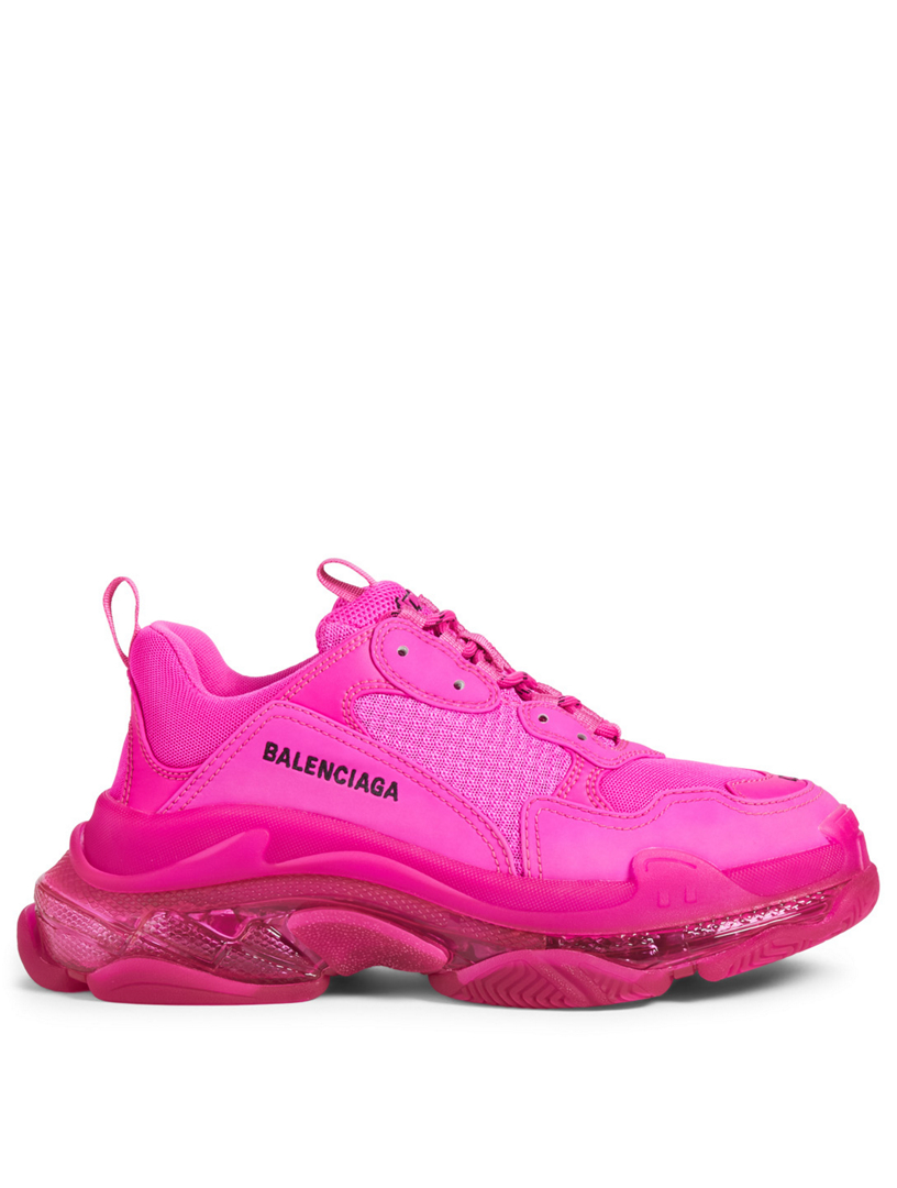 769003c balenciaga triple s womens sneaker in pink black sz 37