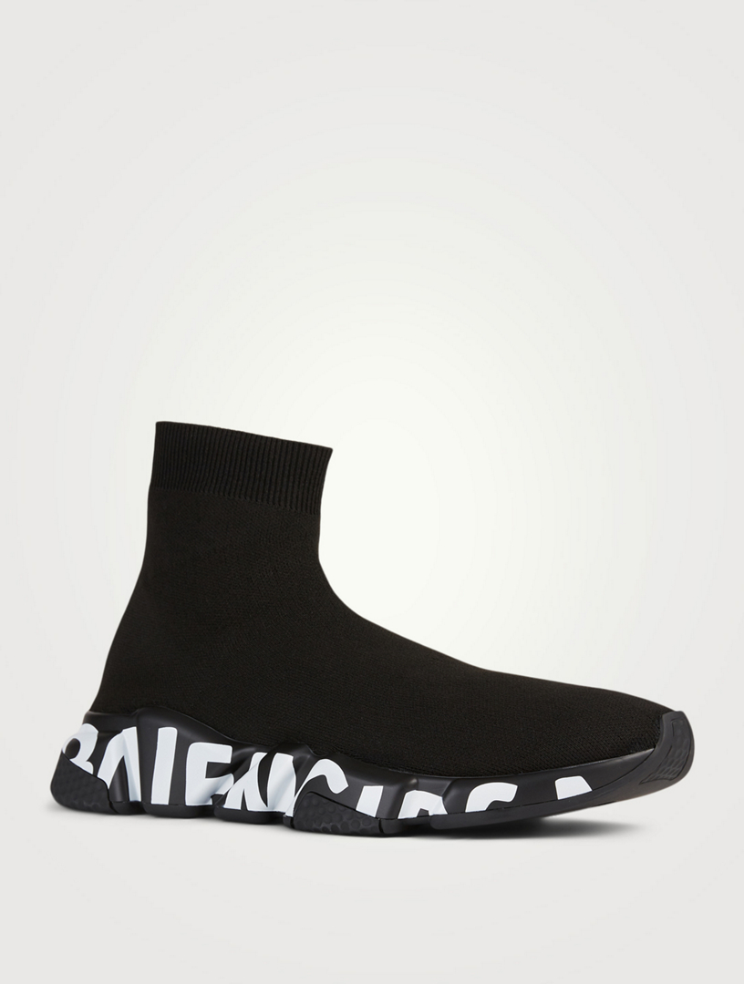 knit high top trainers