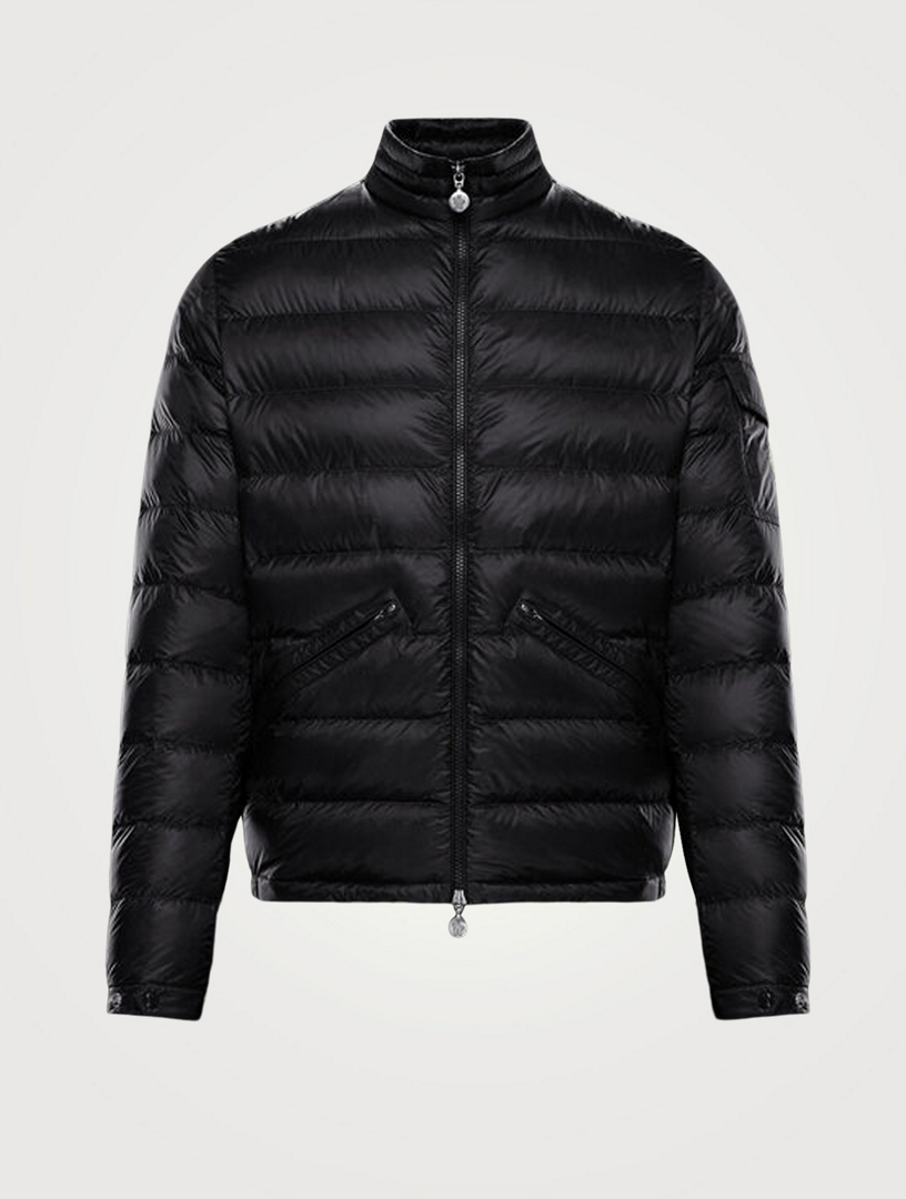 moncler black padded jacket