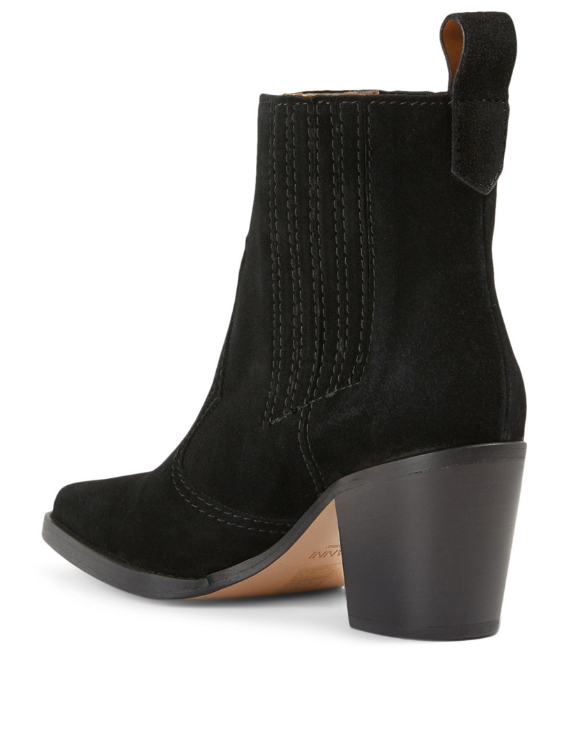 ganni boots nubuck