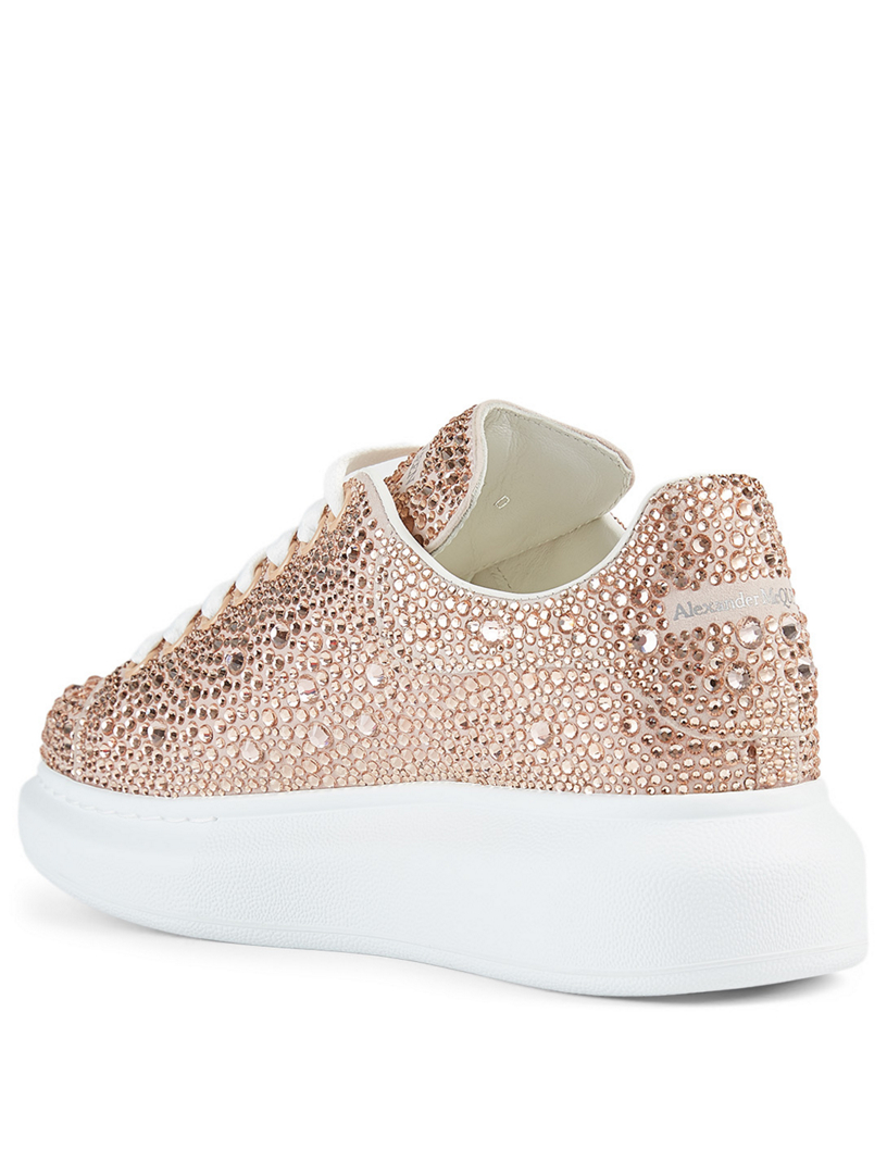 ALEXANDER MCQUEEN Oversized Crystal Suede Sneakers | Holt Renfrew Canada