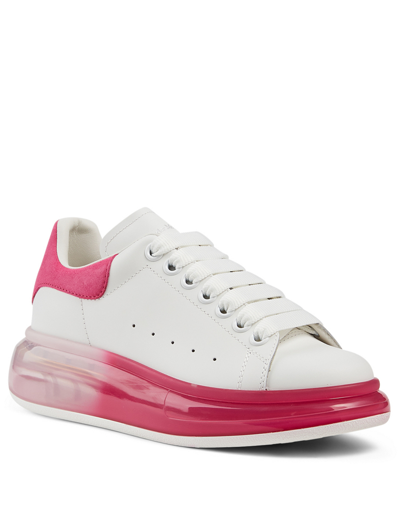 alexander mcqueen oversized leather sneakers
