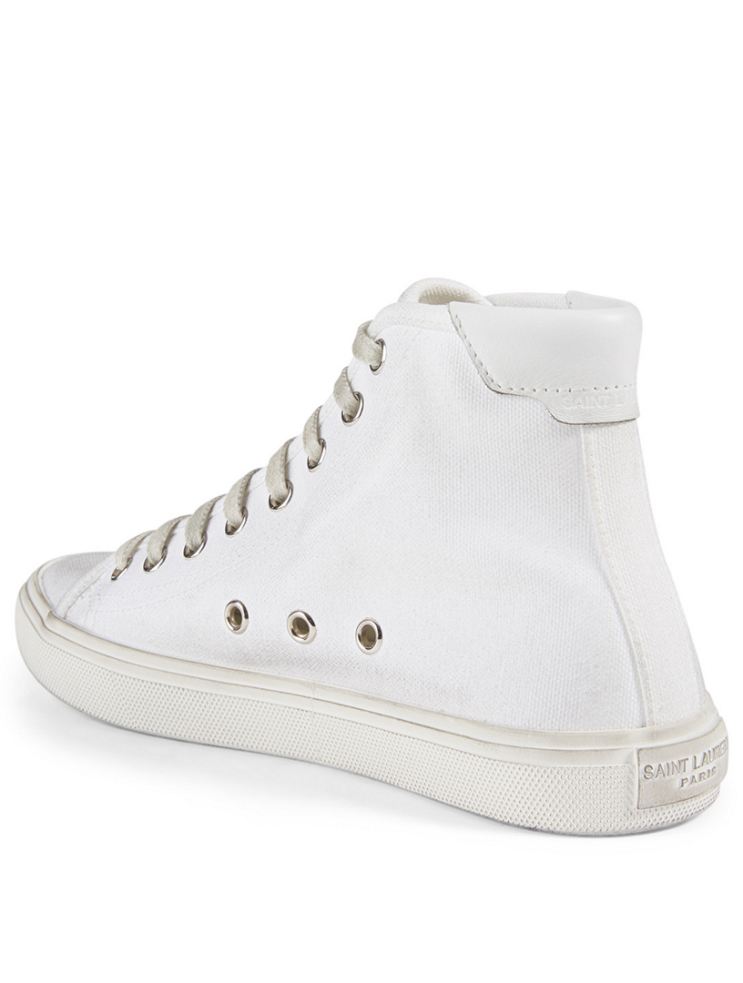 saint laurent malibu canvas sneakers
