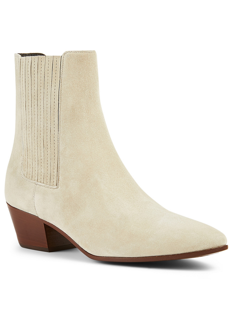 saint laurent west chelsea leather booties