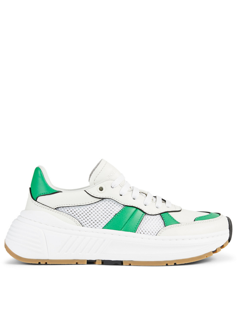 BOTTEGA VENETA Speedster Leather And Mesh Sneakers | Holt Renfrew Canada