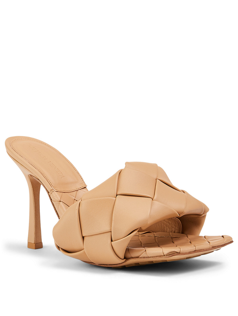 BOTTEGA VENETA The Lido Intrecciato Leather Heeled Mule Sandals | Holt