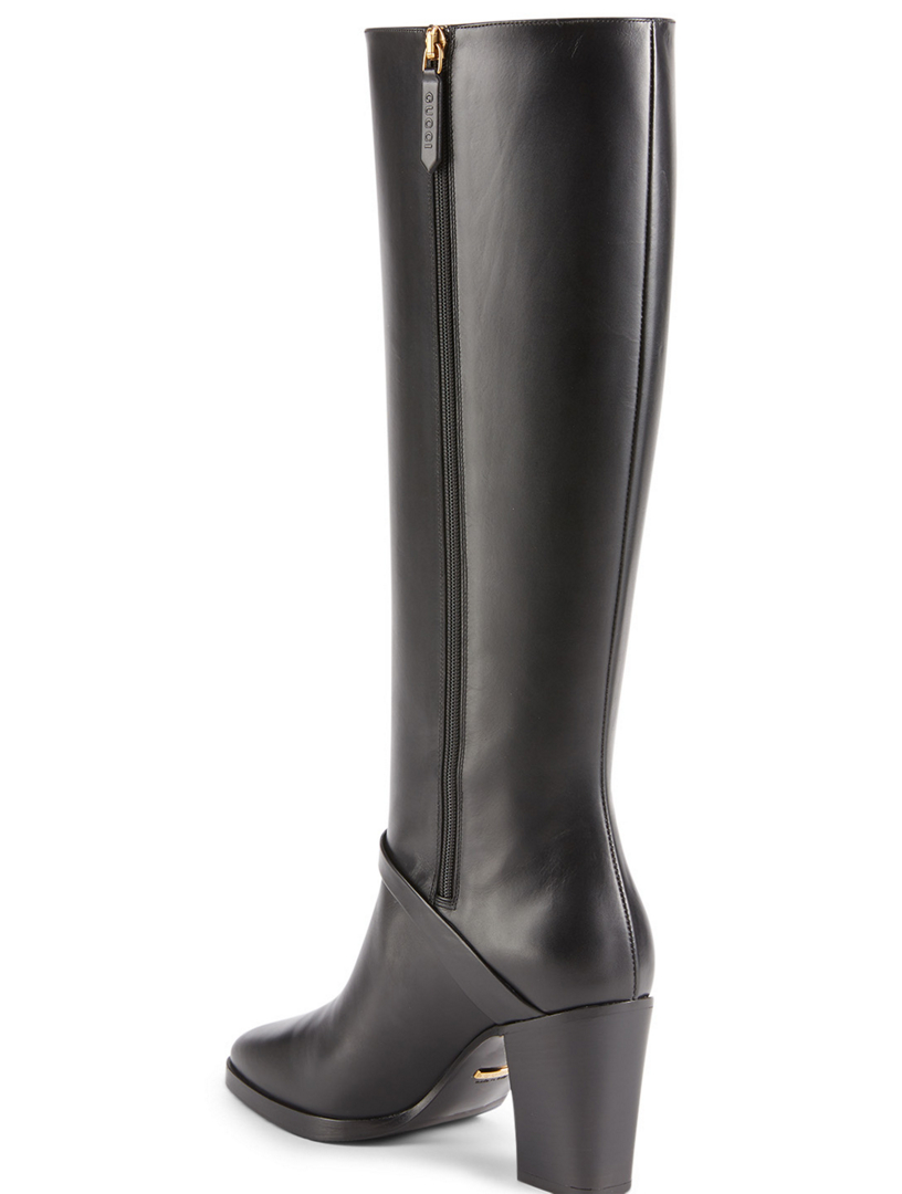 gucci leather knee high boots