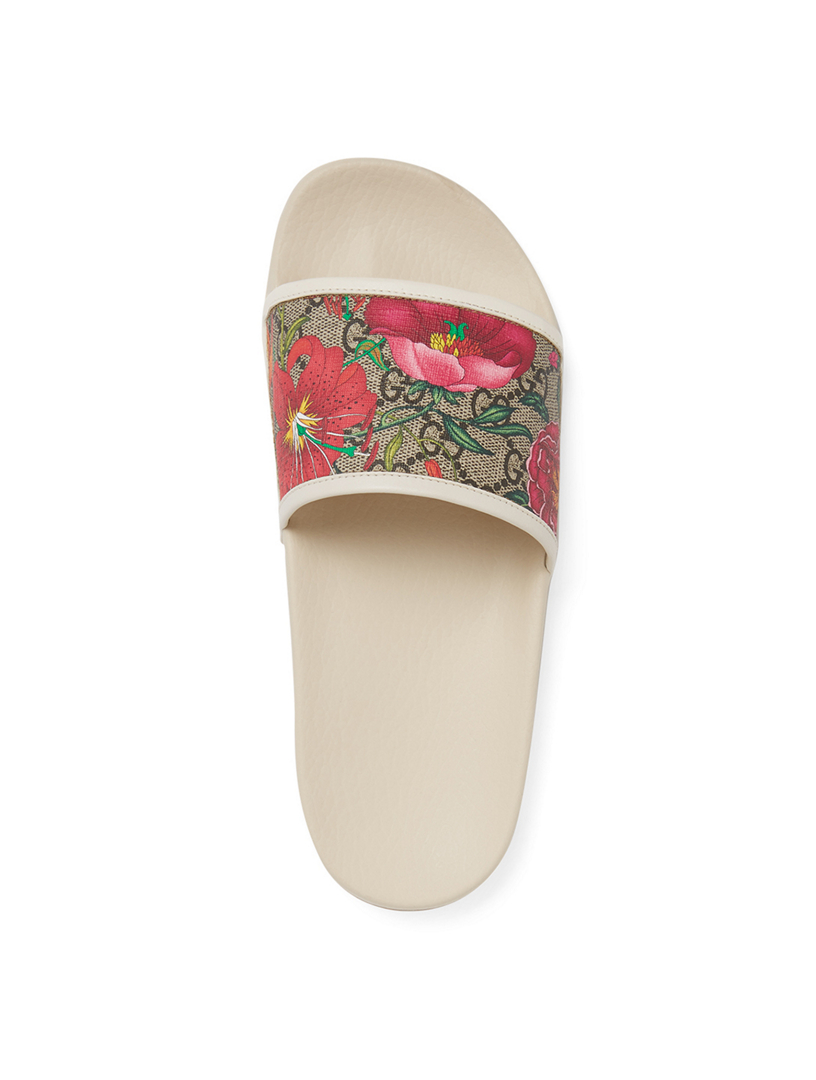 gucci flora slides