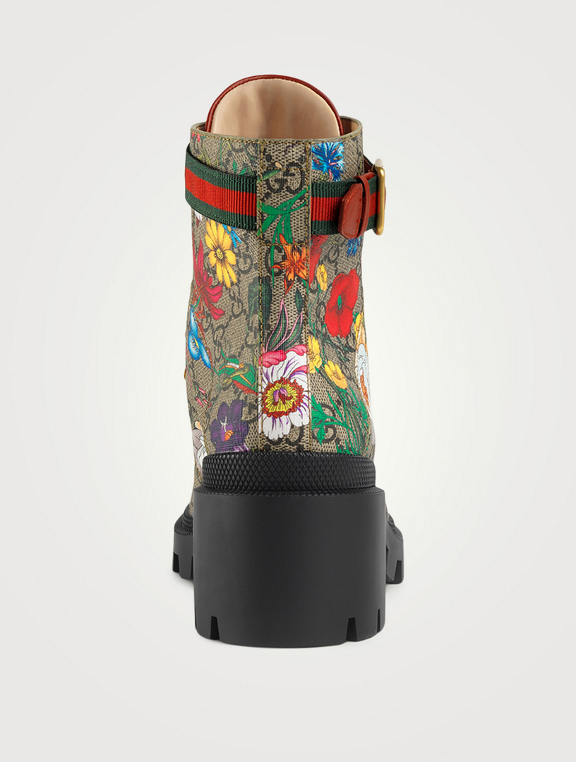 gucci floral boots