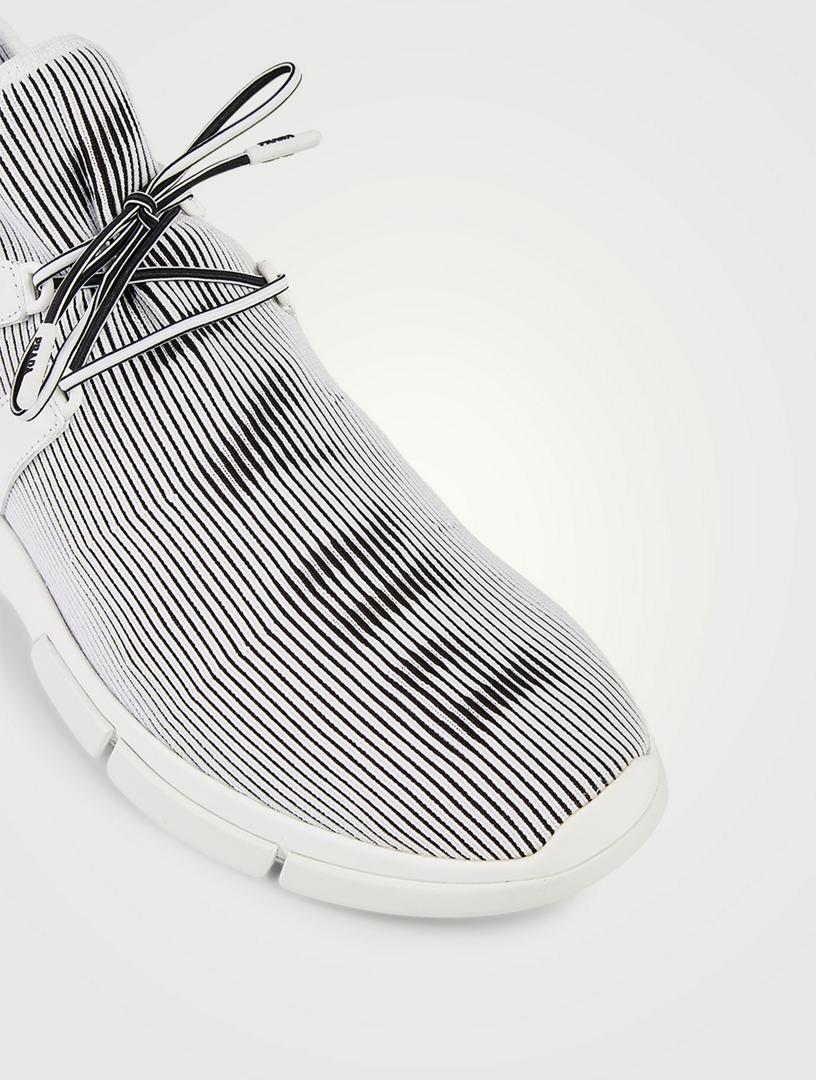 prada knit sneakers mens
